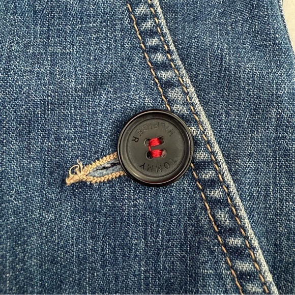 Women’s Vintage Tommy Hilfiger Jeans 100% Cotton Denim Skirt Size 6 Buttons Y2K - Picture 6 of 16
